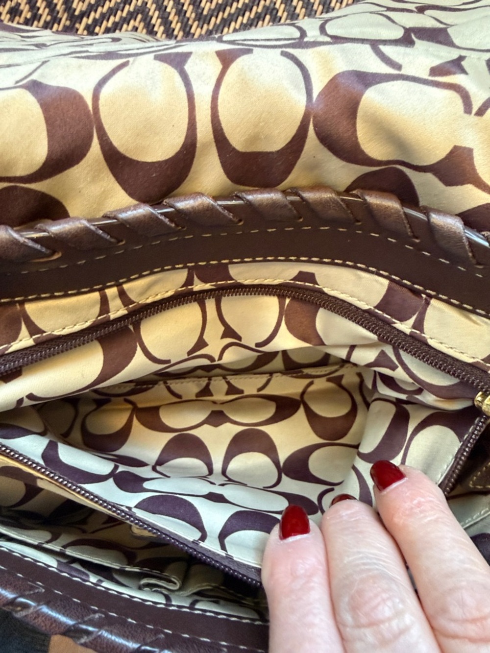 Vintage Y2K coach vachetta whipstitch ergo belted flap 11226 - Picture 11 of 14